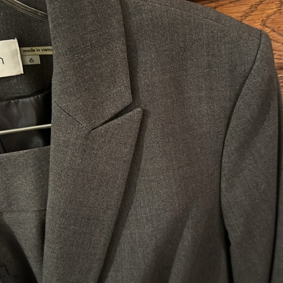 EUC CALVIN KLEIN SUIT SEPARATES BLAZER SZ6 PANTS SZ4 Charcoal Grey - Picture 5 of 6